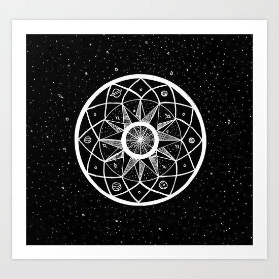 Cosmic Mandala Art Print