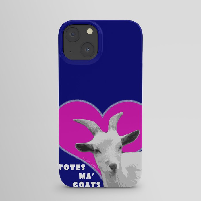 Totes Ma Goats - Blue Pink iPhone Case