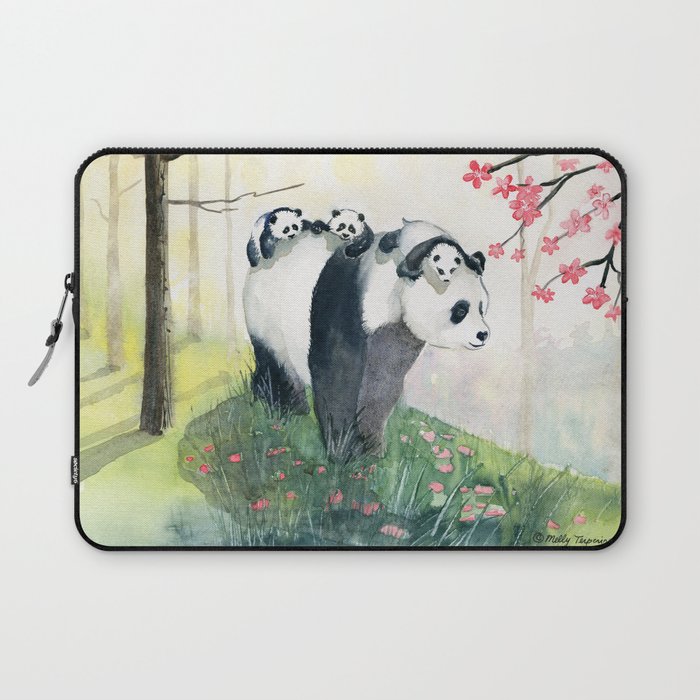 Panda family Laptop Sleeve