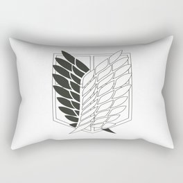 Attack on Titan: Wings Of Freedom Logo (Outline) Rectangular Pillow