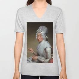 Catherine Brass Yates, Mrs. Richard Yates by Gilbert Stuart V Neck T Shirt