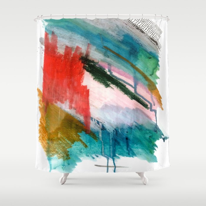 Happiness - a bright abstract piece Shower Curtain