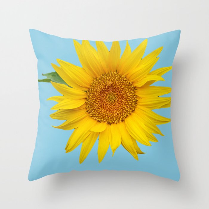 Garden Sunflower  Throw Pillow