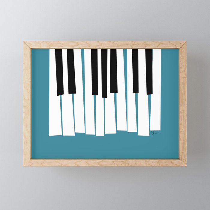 Jazz Piano Framed Mini Art Print