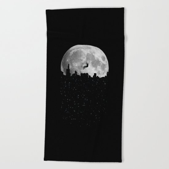 The Moon Climber Beach Towel