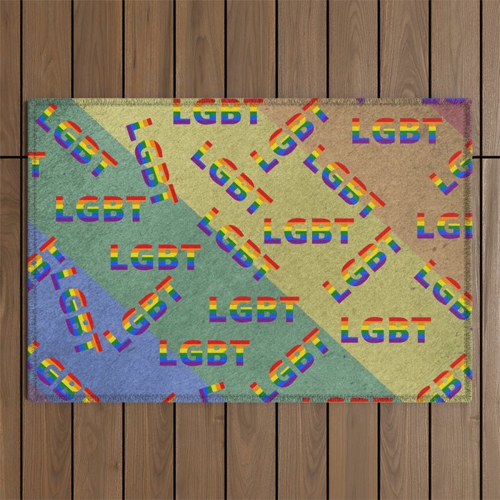 lgtb gay lesbian Outdoor Rug