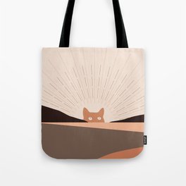 Cat Landscape 124 Tote Bag