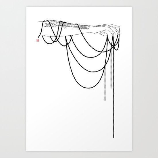Black Pearl Dream Art Print