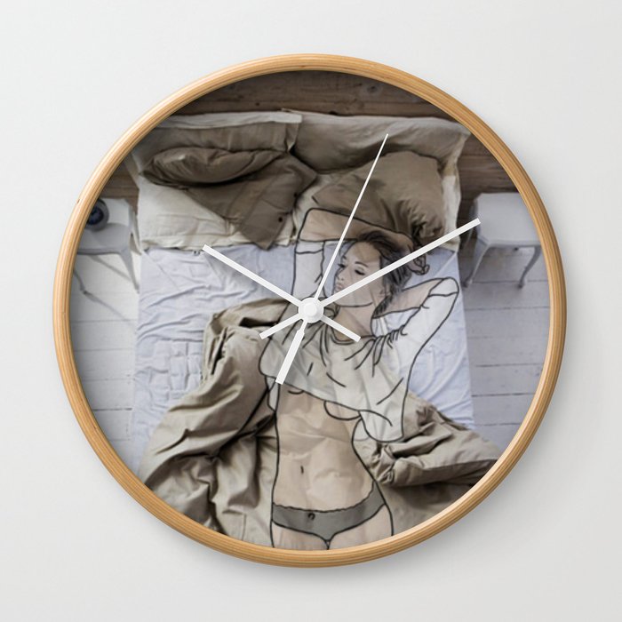 A day in bed Wall Clock