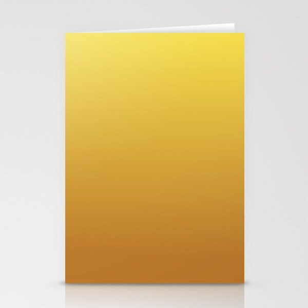 OLD GOLD COLOR. YELLOW TAN OMBRE PATTERN  Stationery Cards