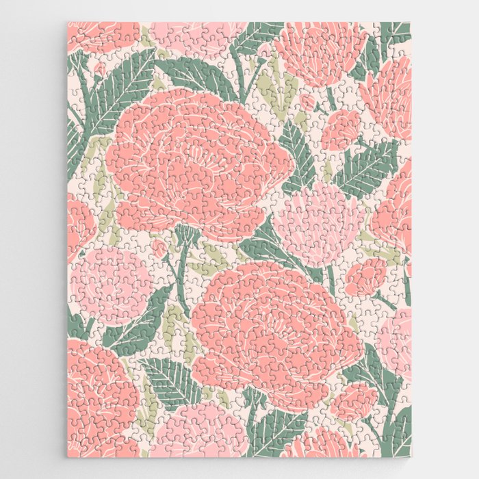 Spring Garden - Pink Jigsaw Puzzle