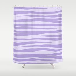 Lilac Zebra Shower Curtain