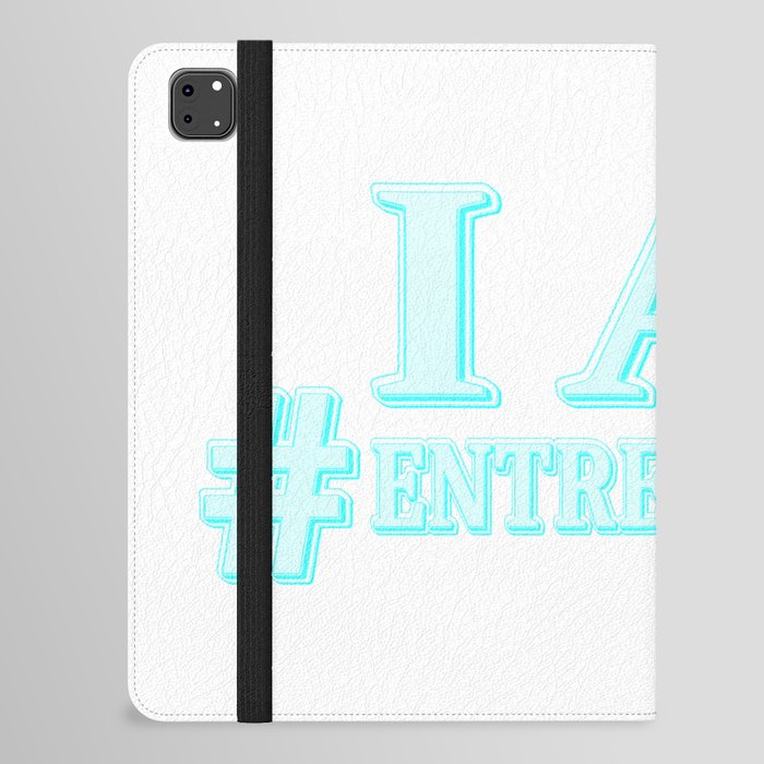"#ENTREPRENEUR" Cute Expression Design. Buy Now iPad Folio Case