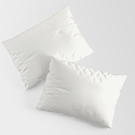 Pantone Snow White pale neutral solid color modern abstract pattern Pillow Sham