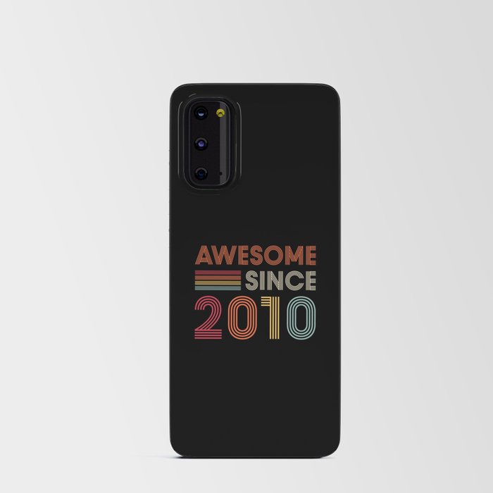 Awesome Since 2010 Birthday Retro Android Card Case