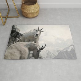 Hi, we are the mountain goats Rug
