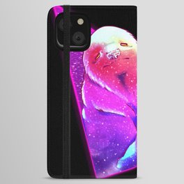 Retro Space Sloth iPhone Wallet Case