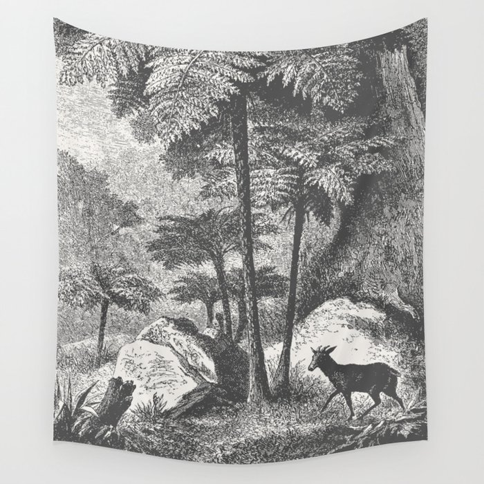 Deer and Fern Wall Tapestry