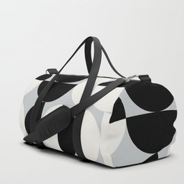 Abstraction_NEW_SHAPE_BLACK_WHITE_POP_ART_0905A Duffle Bag