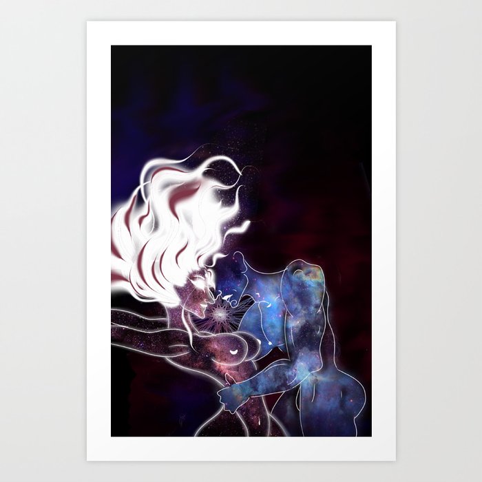 Cosmic Love Art Print By Artsyindian Society6 Cosmic Love Art Print By Artsyindian Society6