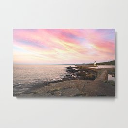 Lake Superior Sunrise | Minnesota Nature Metal Print | Wanderlust, Landscape, Scenic, Lighthouse, Autumn, Fall, Travel, Great Lakes, Sunrise, Lake Superior 
