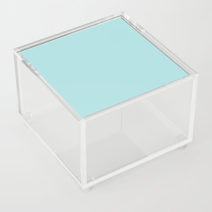 Light Aqua Blue Solid Color Pantone Blue Light 13-4909 TCX Shades of Blue-green Hues Acrylic Box