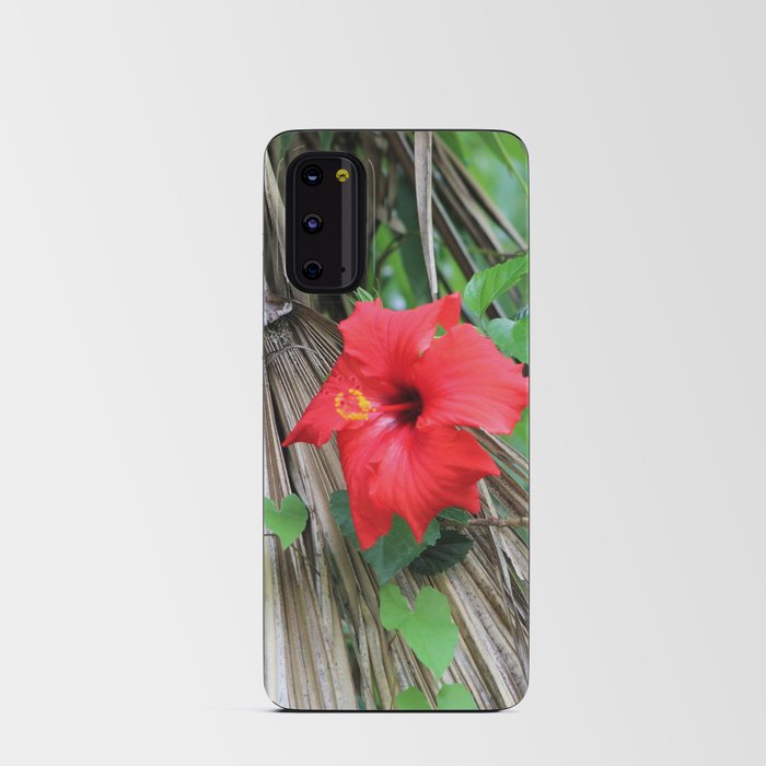 Hibiscus and Palm Android Card Case