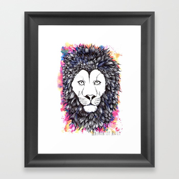 Lion Heart Framed Art Print