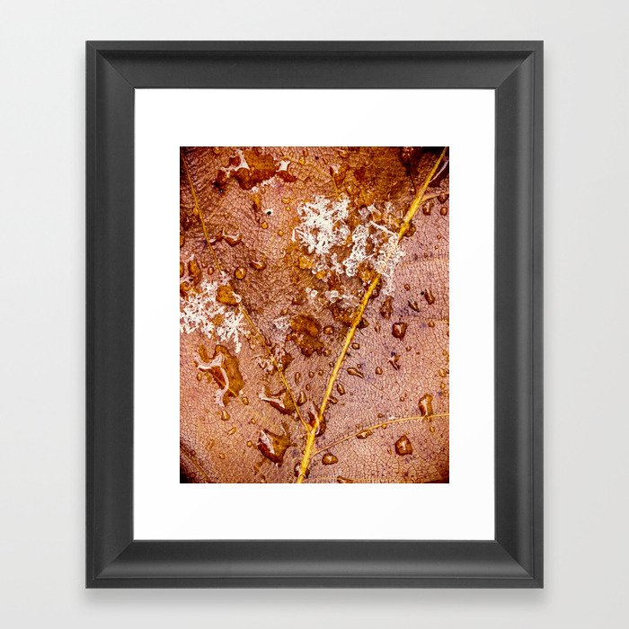 snow and water Framed Art Print