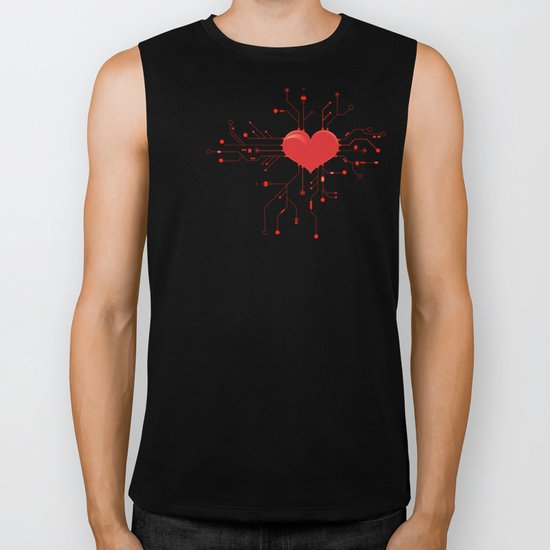 My Tech Heart Biker Tank