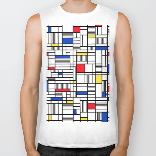 Map Lines Mond Biker Tank
