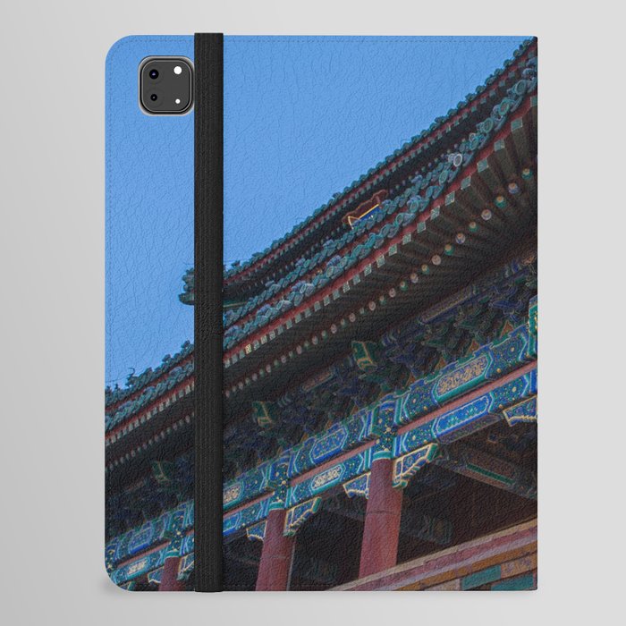 China Photography - Beautiful Temple In Jingshan Park iPad Folio Case
