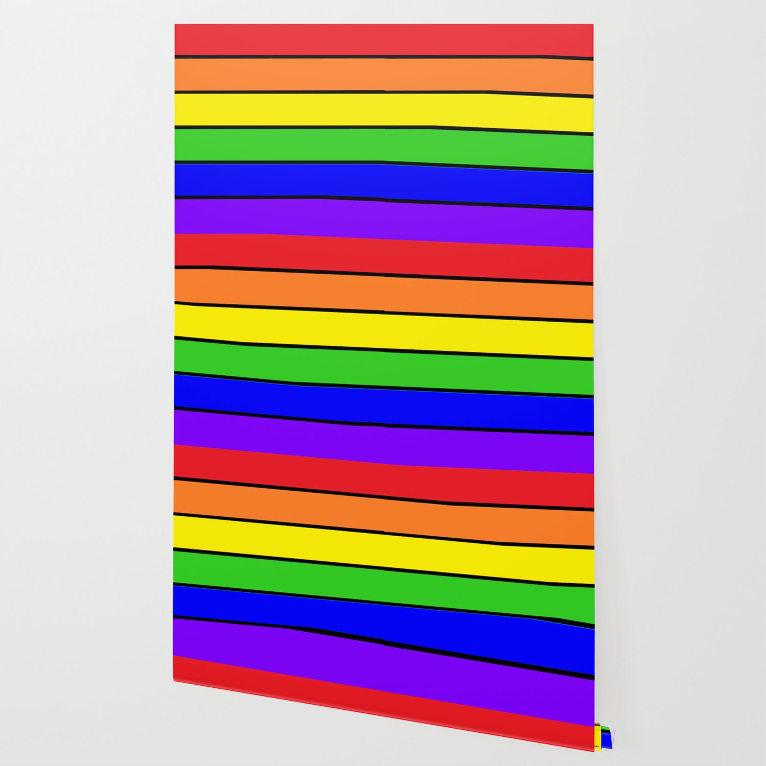 Rainbow Stripes Wallpaper By Vintageby2sweet Society6