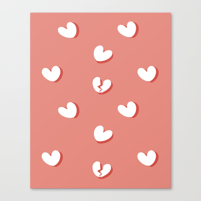 White Heartbreak And Pink Background Canvas Print By Aestheticstatement Society6 Find and download heartbreak wallpapers wallpapers, total 36 desktop background. society6