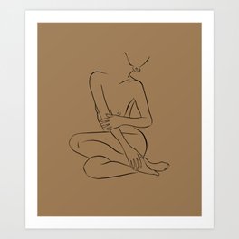 Sit Back | Nude Collection Art Print
