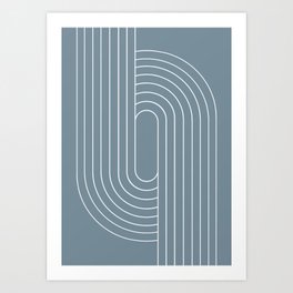 Oval Lines Abstract XLVII Art Print