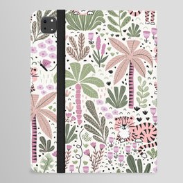 Pink Cute Tigers iPad Folio Case