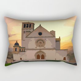 Assisi, town in Italy Rectangular Pillow