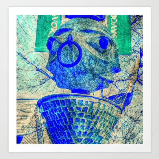 2 faced Art Print