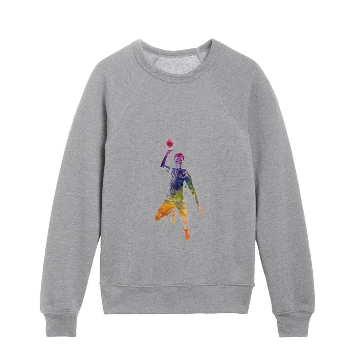 basketball player Kids Crewneck