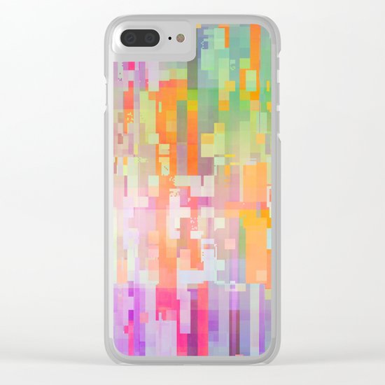 colorful rain Clear iPhone Case
