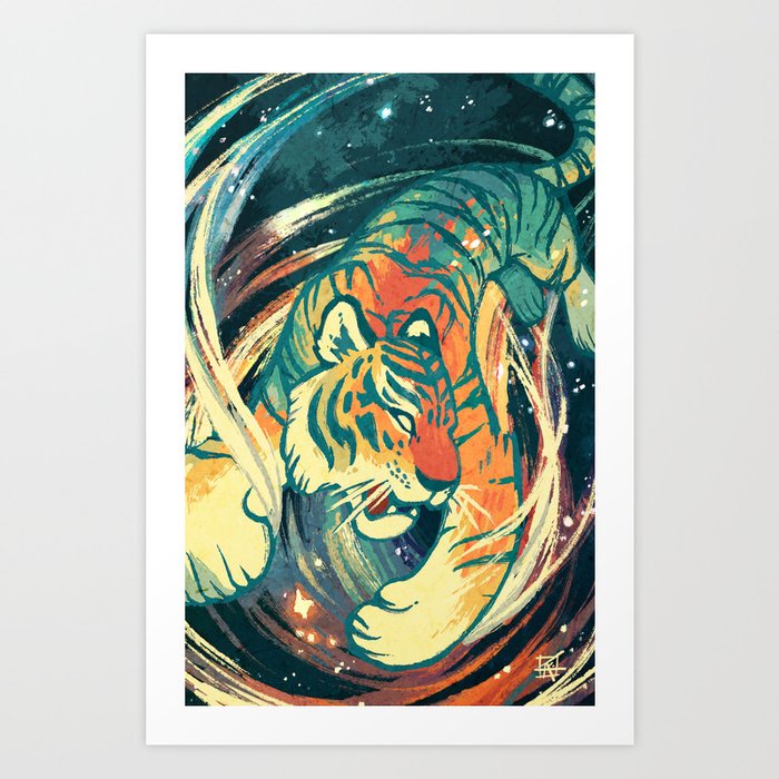 Astral Tiger Art Print