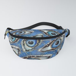Evil Eye Pattern Geodes and Crystals Fanny Pack