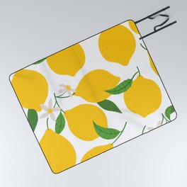 Lemon fruit colorful nature cartoon pattern Picnic Blanket