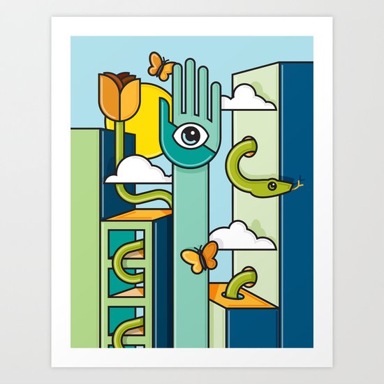 Reach Art Print
