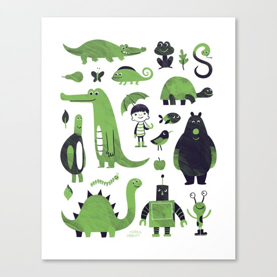 Greens Canvas Print