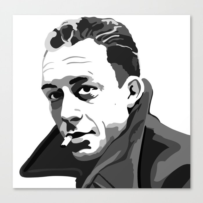 Albert Camus Canvas Print By Milkbutterfly Society6
