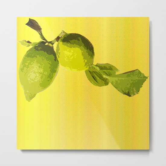 Summer Time Lime Metal Print
