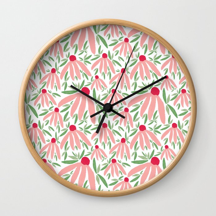 Fresh Floral Wall Clock