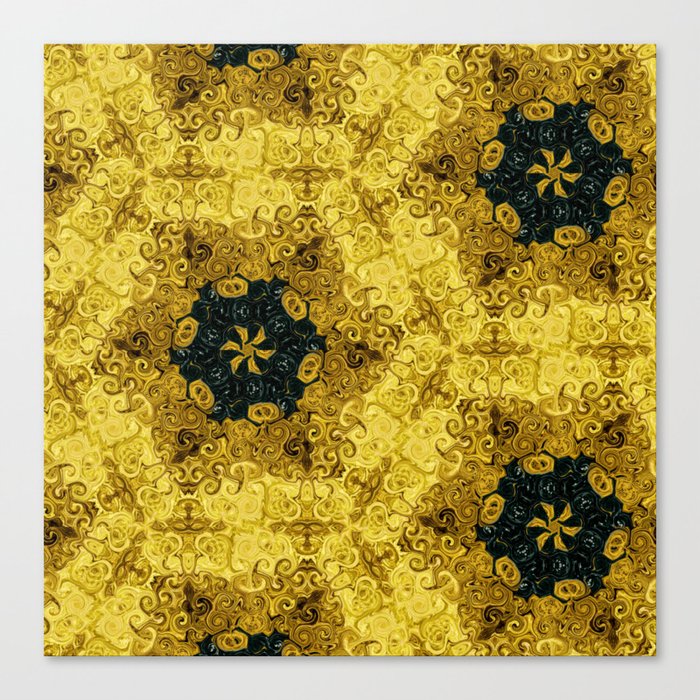 Yellow Chains Canvas Print